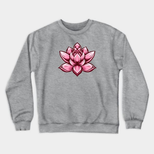 Gypsy Lotus Crewneck Sweatshirt by machmigo